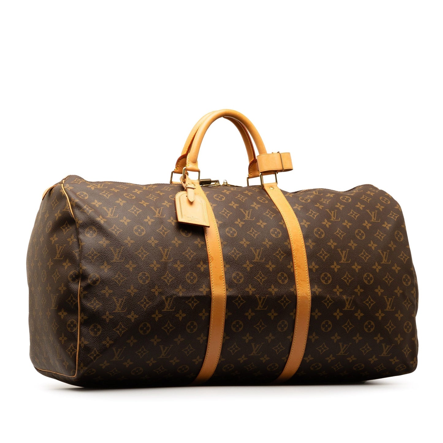 Brown Louis Vuitton Monogram Keepall 60 Travel Bag