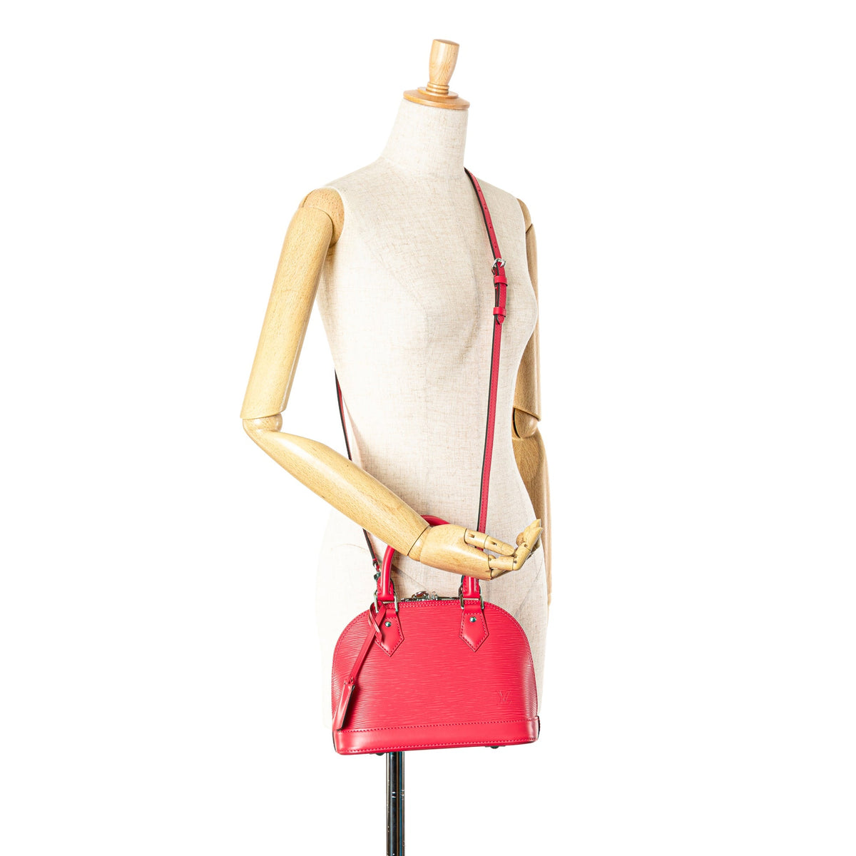 Pink Louis Vuitton Epi Alma BB Satchel