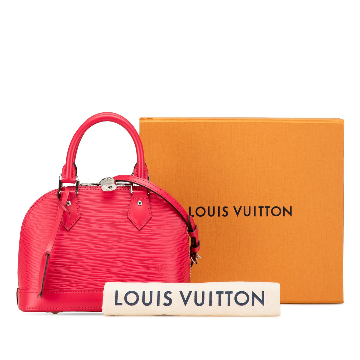 Pink Louis Vuitton Epi Alma BB Satchel