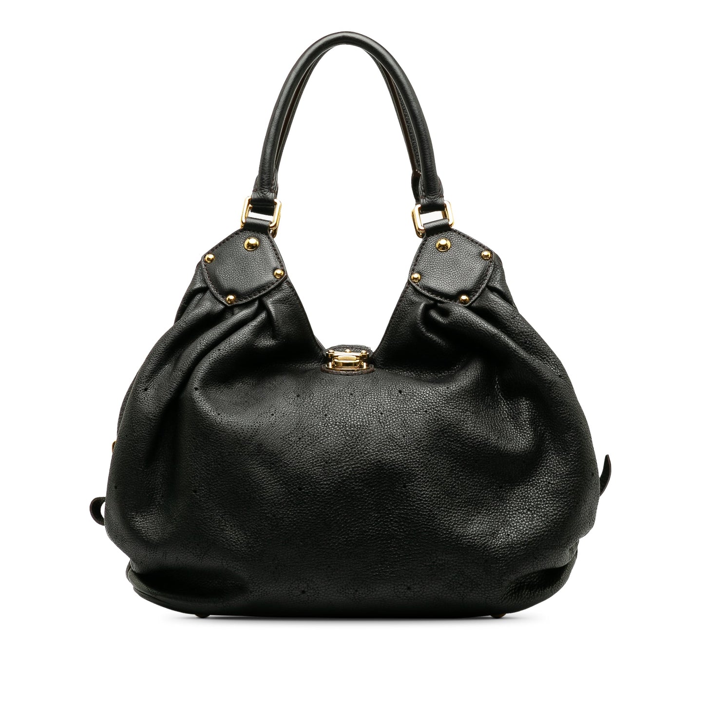 Black Louis Vuitton Monogram Mahina XL Hobo Bag