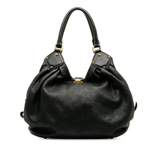 Black Louis Vuitton Monogram Mahina XL Hobo Bag
