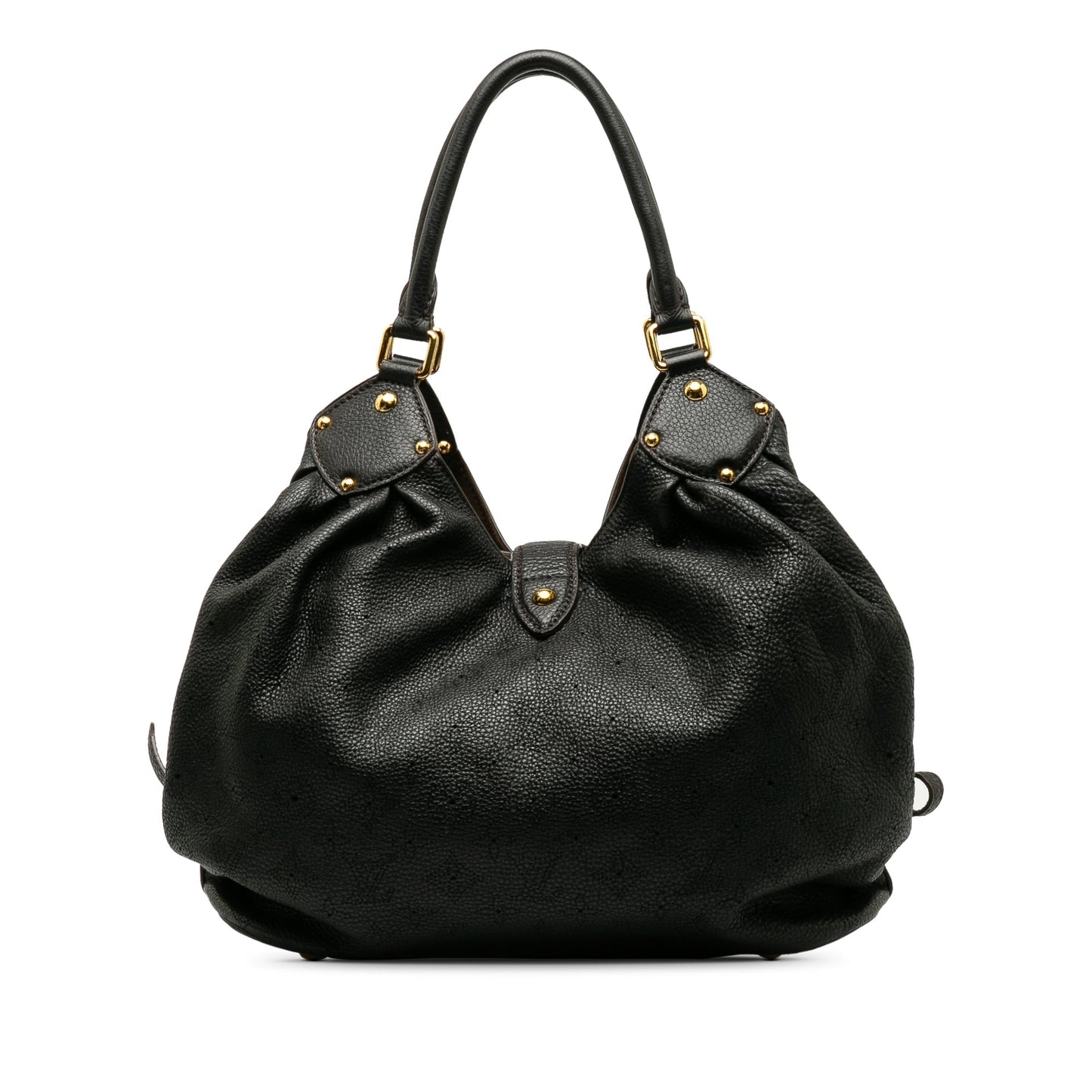 Black Louis Vuitton Monogram Mahina XL Hobo Bag