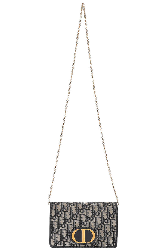 CHRISTIAN DIOR 30 Montaigne Pochette 2-EN-1 Canvas Oblique