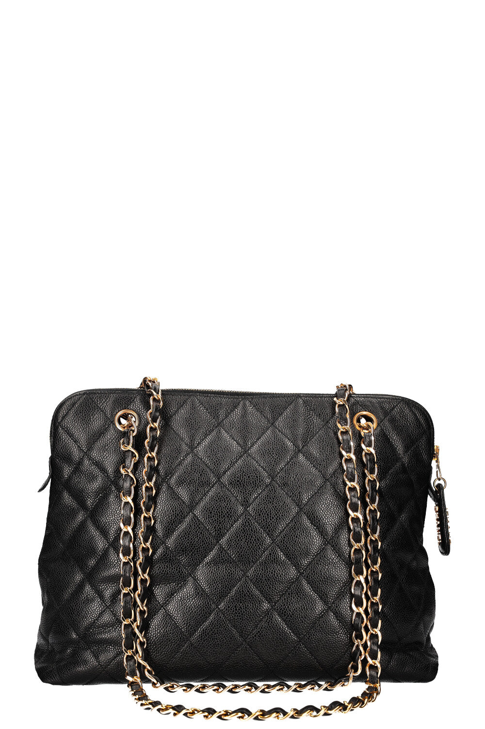 CHANEL Vintage Front Pocket Bag Caviar Black