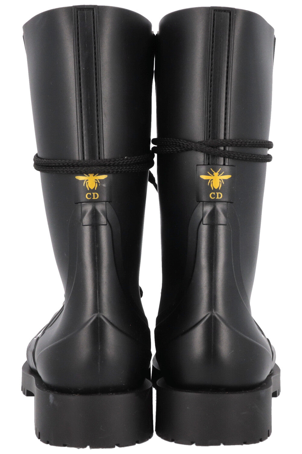 CHRISTIAN DIOR DiorCamp Combat Boots Black PVC