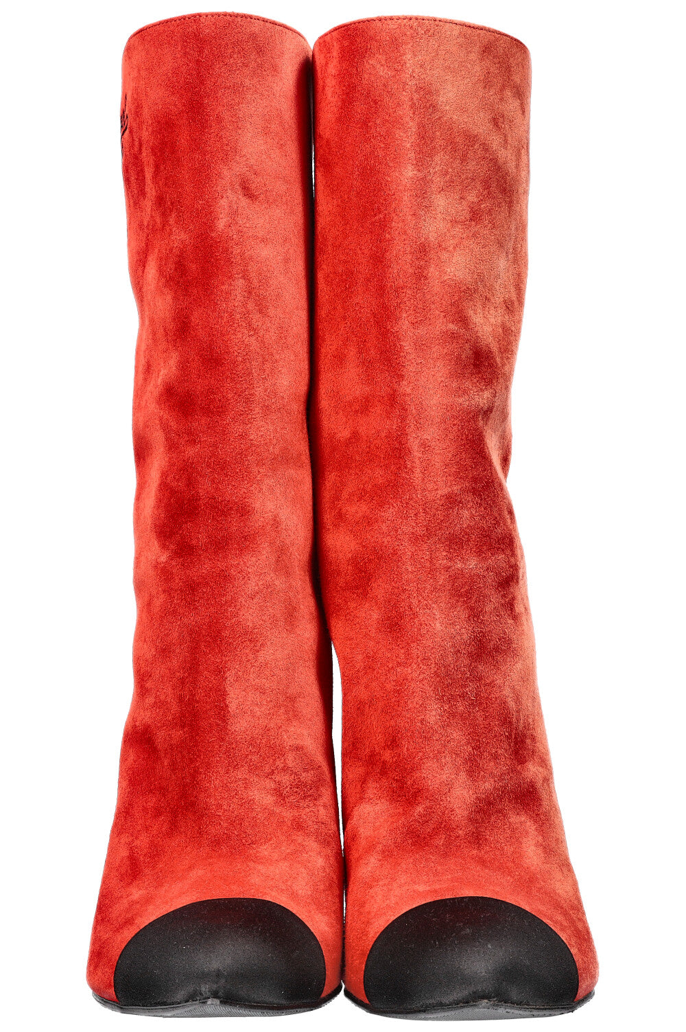 CHANEL Gabrielle Ankle Boots Suede Red