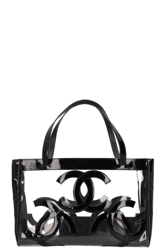 CHANEL PVC CC Tote Bag Black