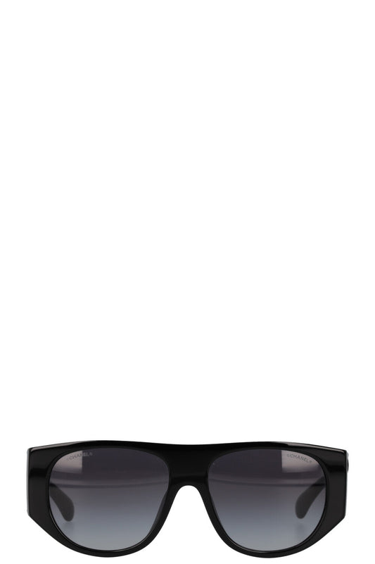 CHANEL Pilot CC Sunglasses Black 71465A