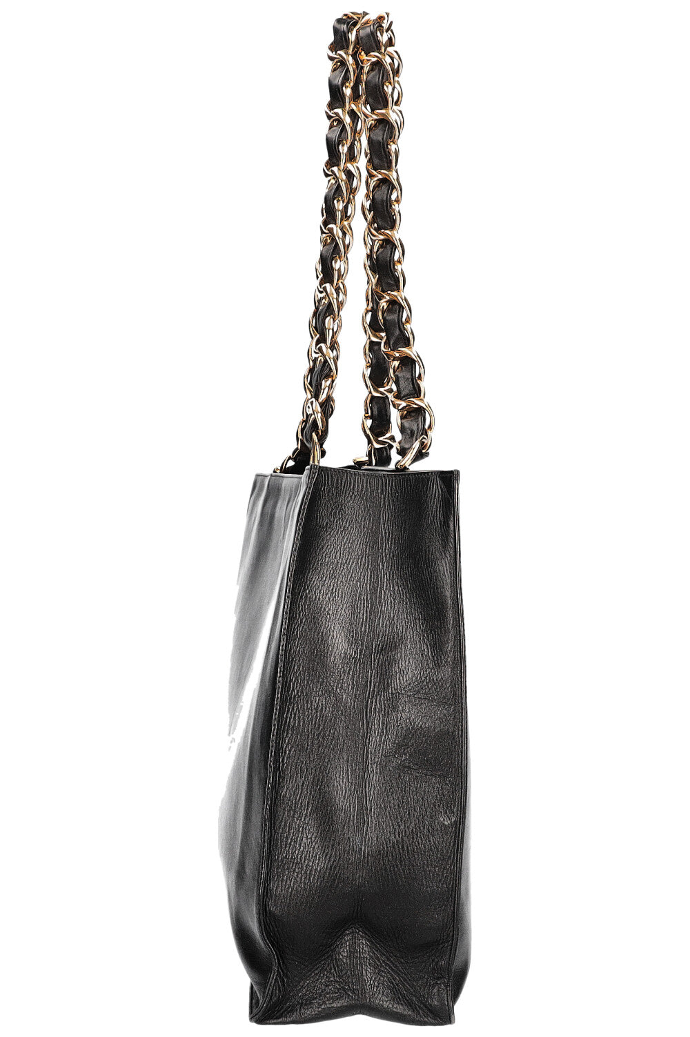 CHANEL Vintage CC Chain Tote Black