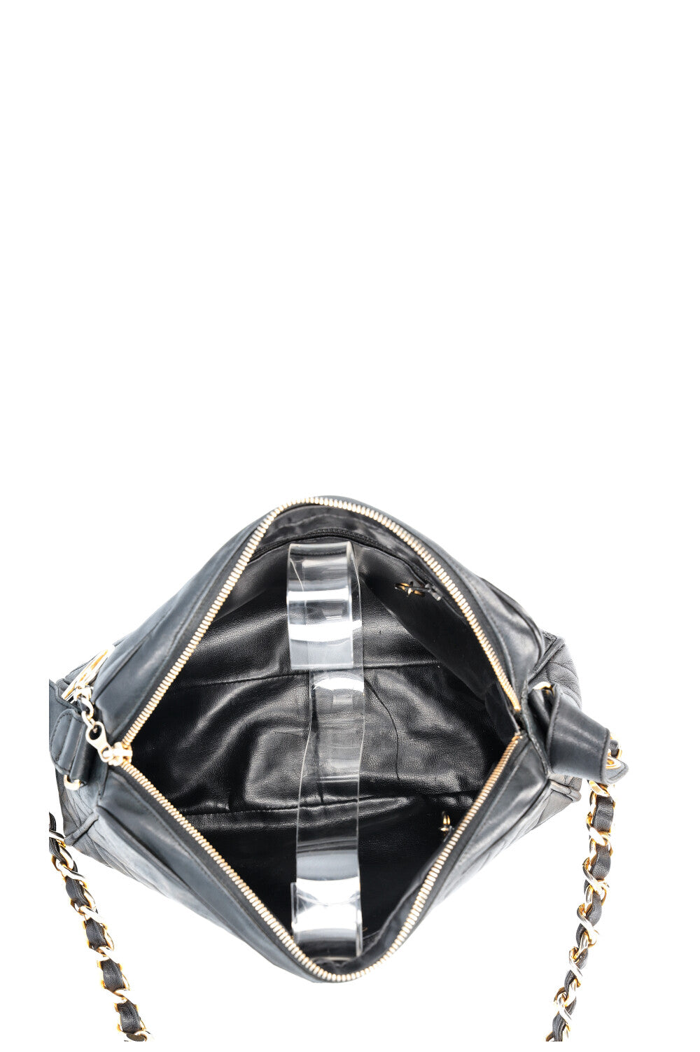 CHANEL Quilted Crossbody Bag Black