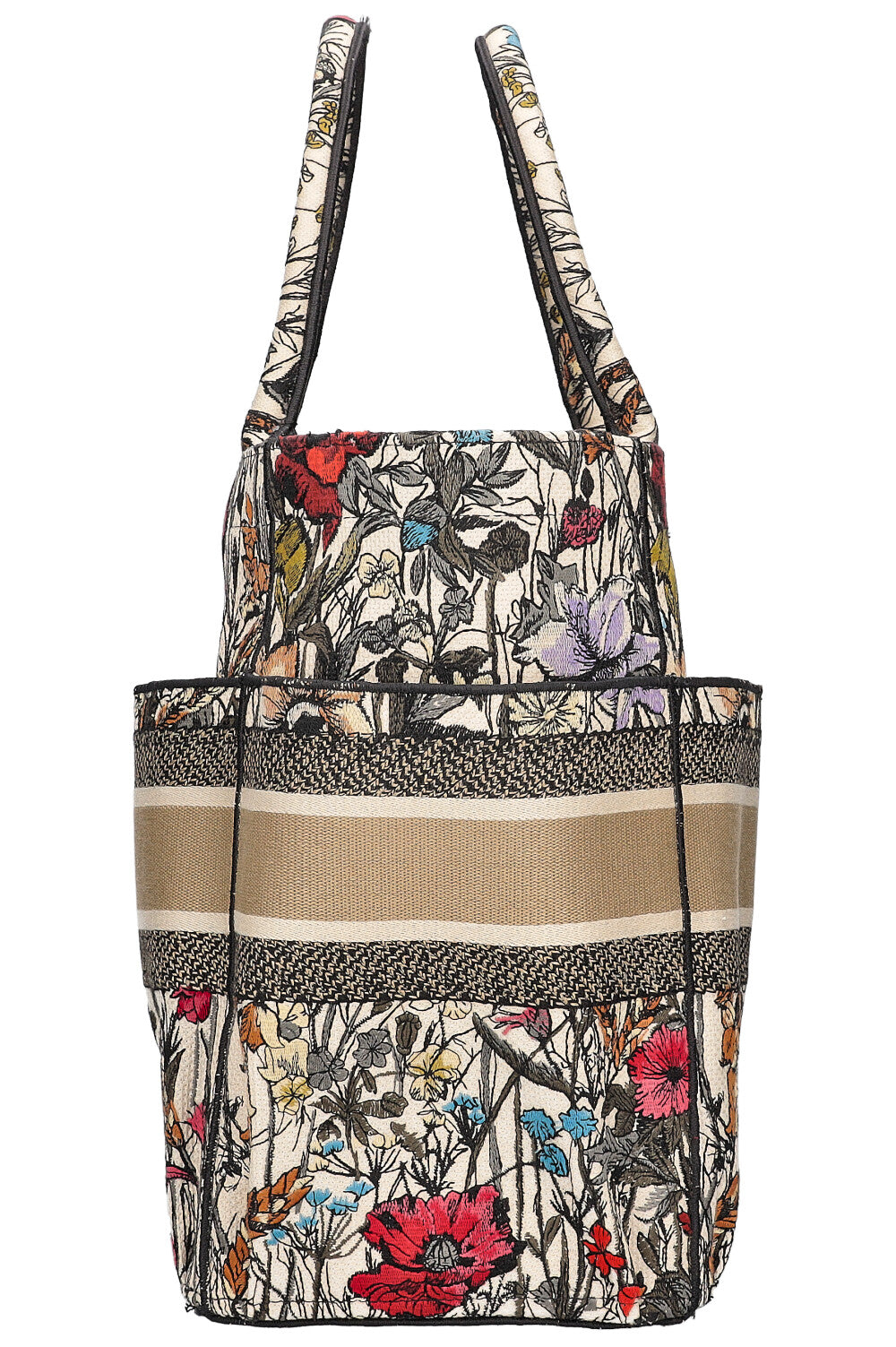 CHRISTIAN DIOR Catherine Book Tote Beige