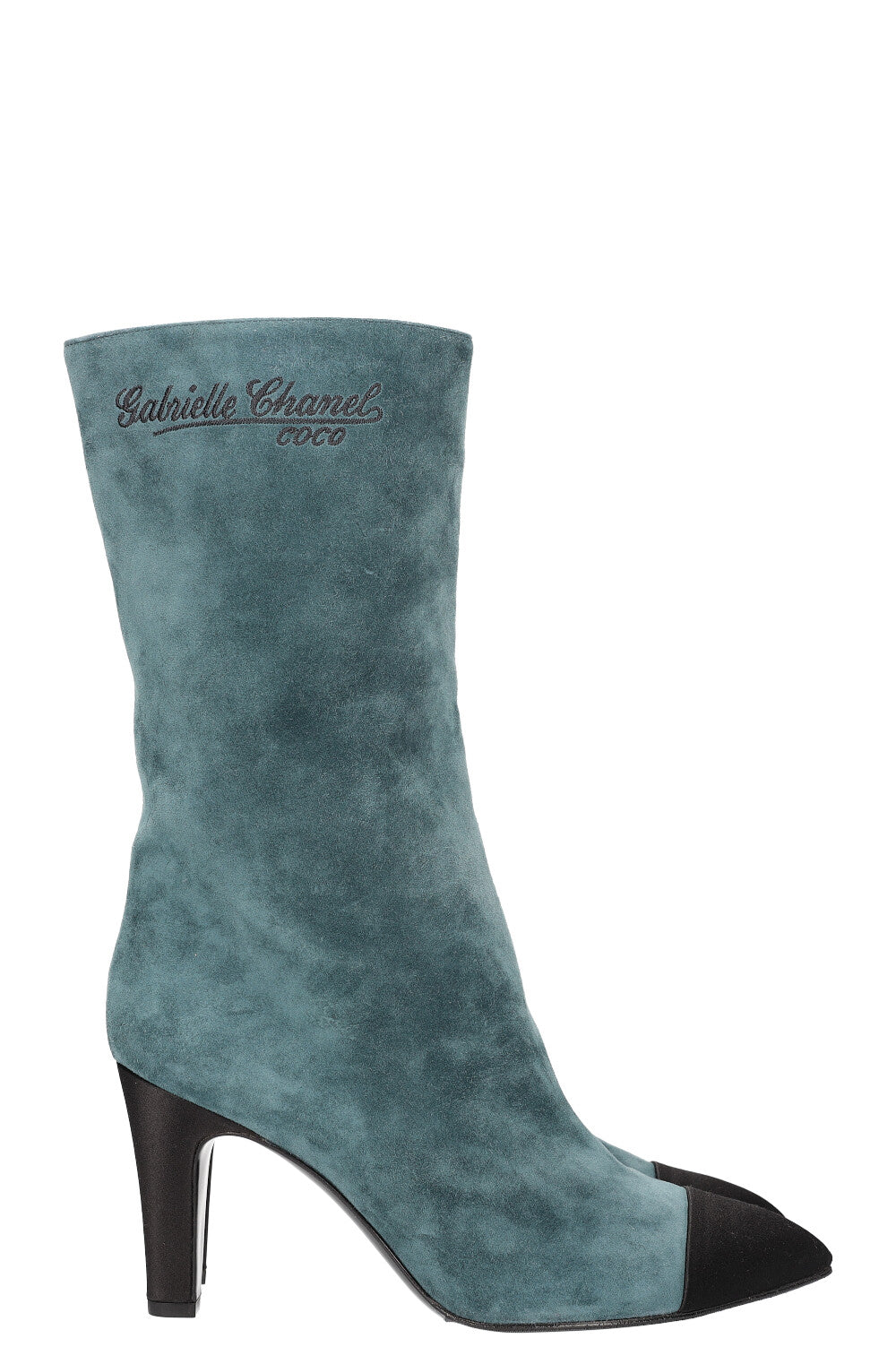 CHANEL Gabrielle Chanel Boots  Suede Blue & Black