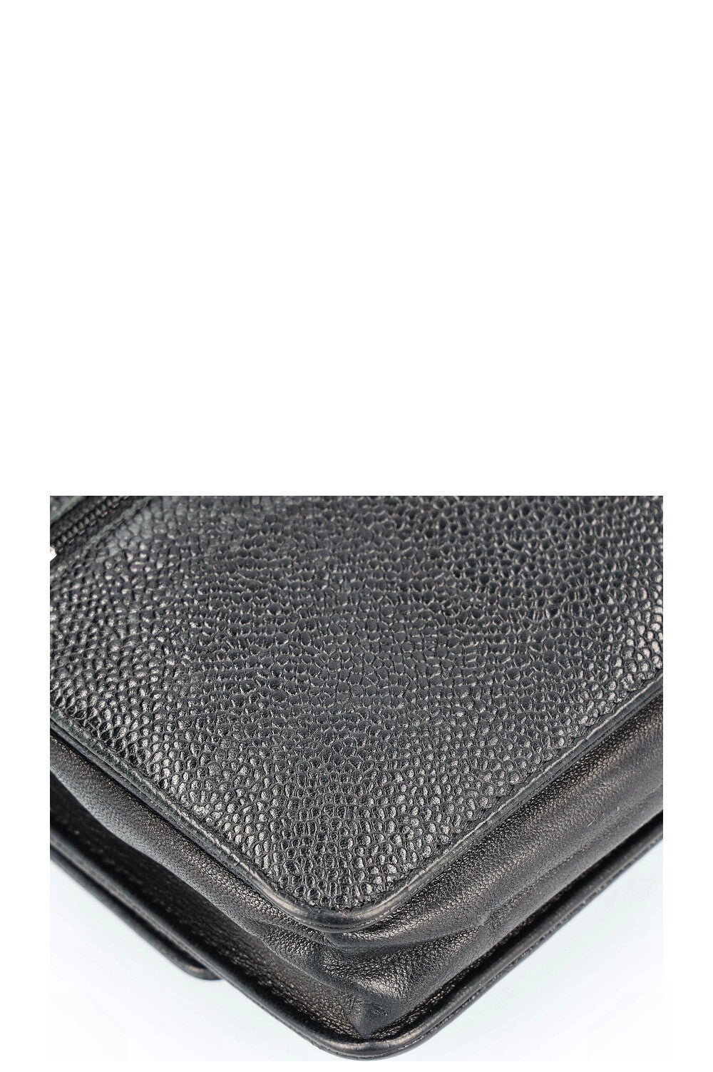 CHANEL WOC CC Logo Caviar Leather Black