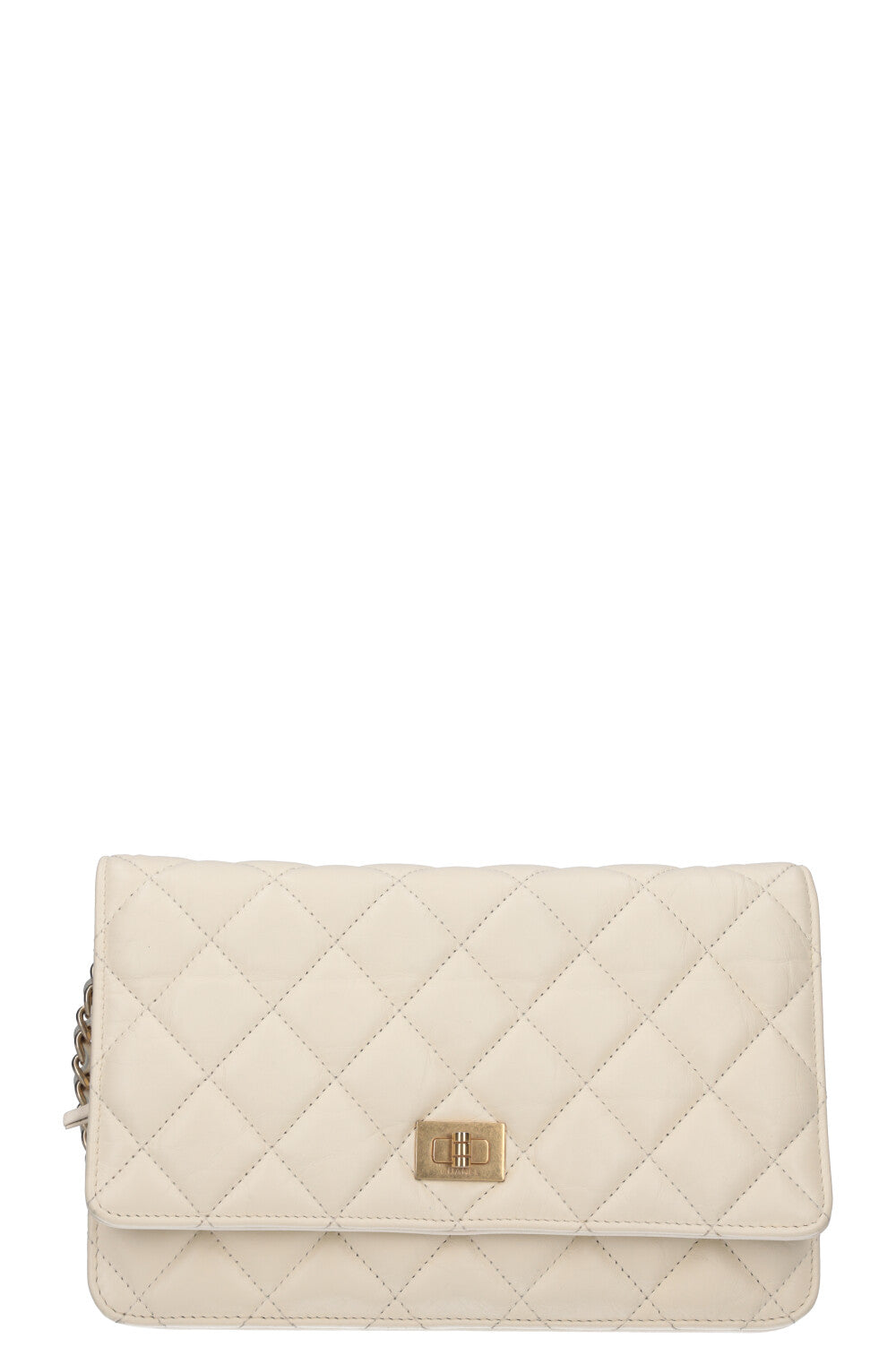 CHANEL 2.55 Wallet on Chain Bag  Ivory