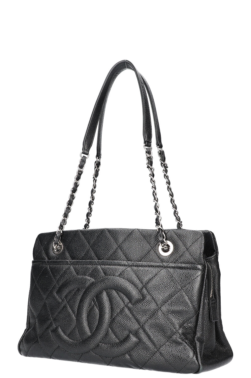 CHANEL Timeless Shopping Tote Caviar Black