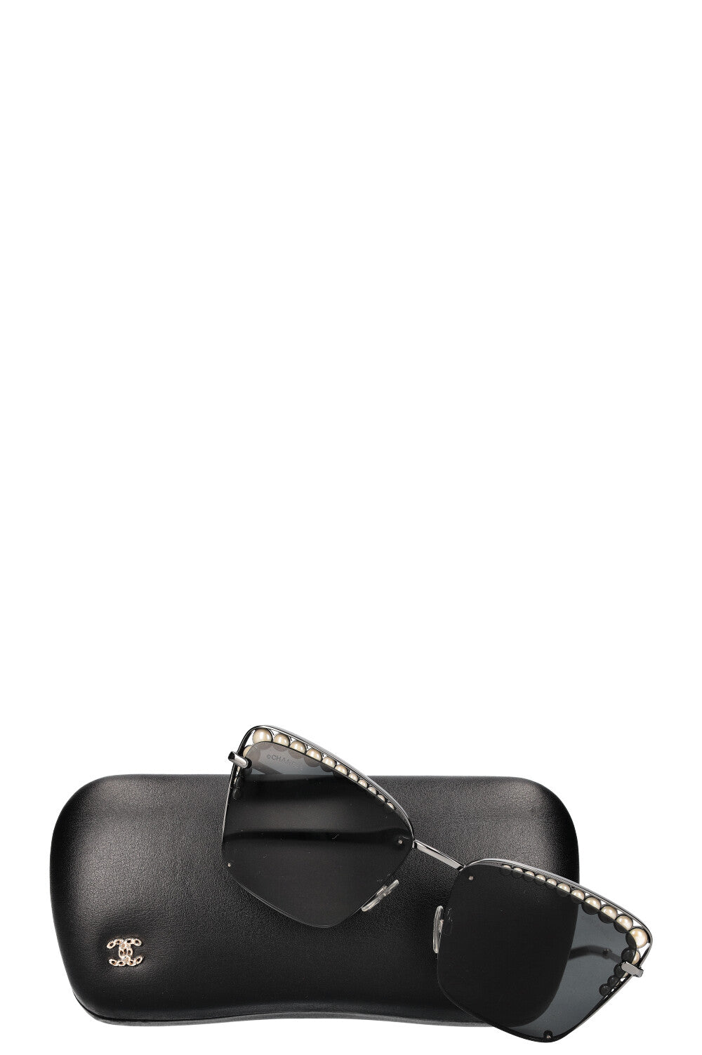 CHANEL Pearl Aviator Sunglasses 4235