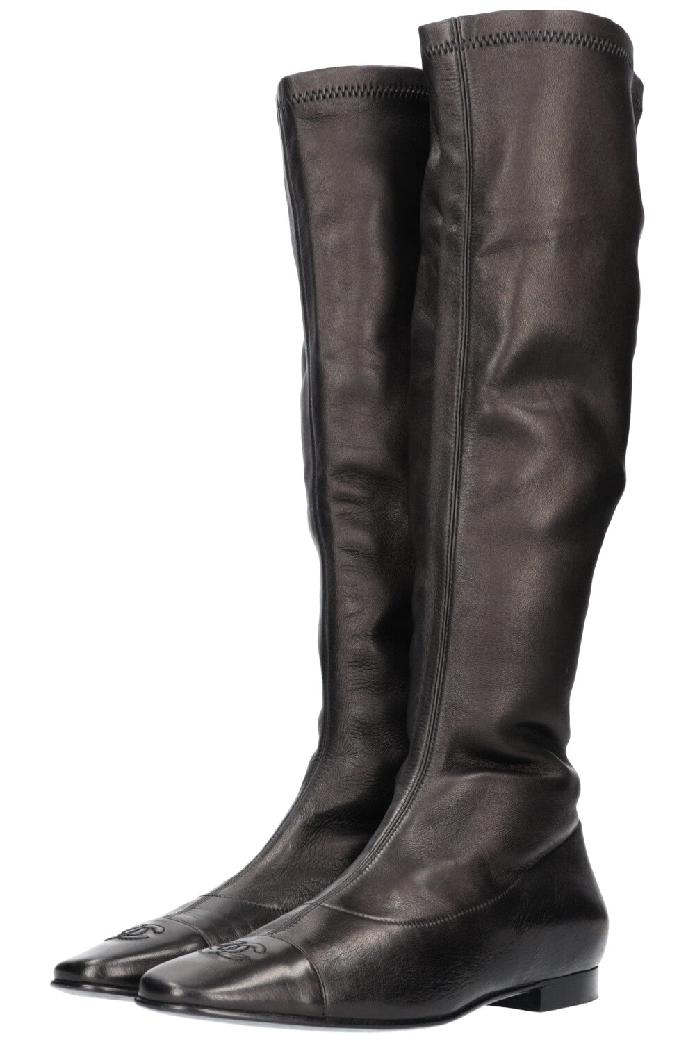 CHANEL Flat Sock Boots