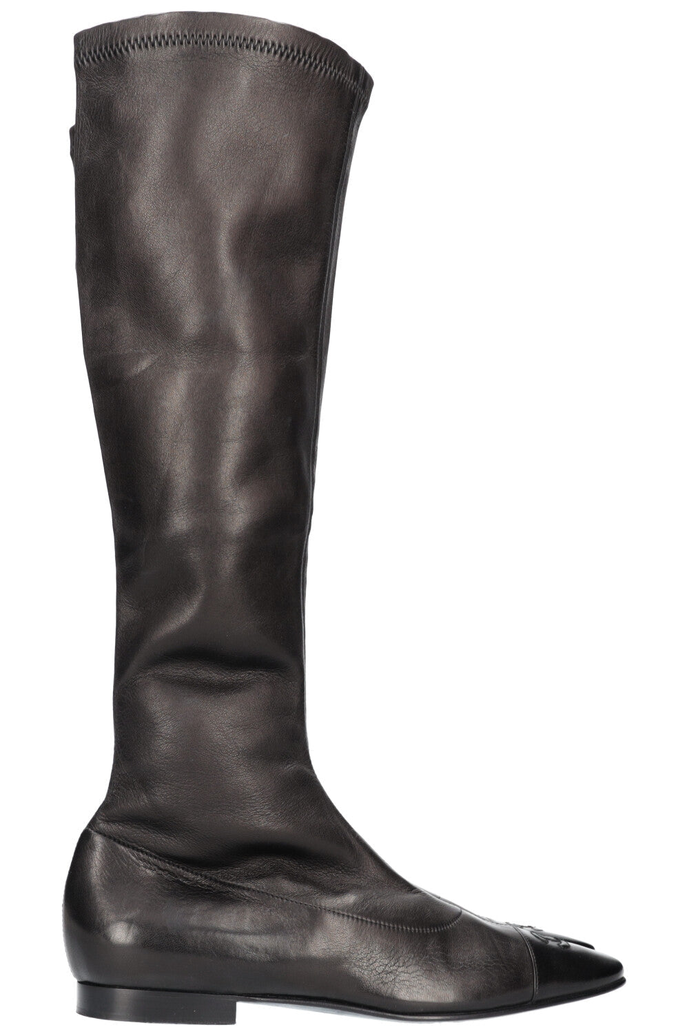 CHANEL Flat Sock Boots