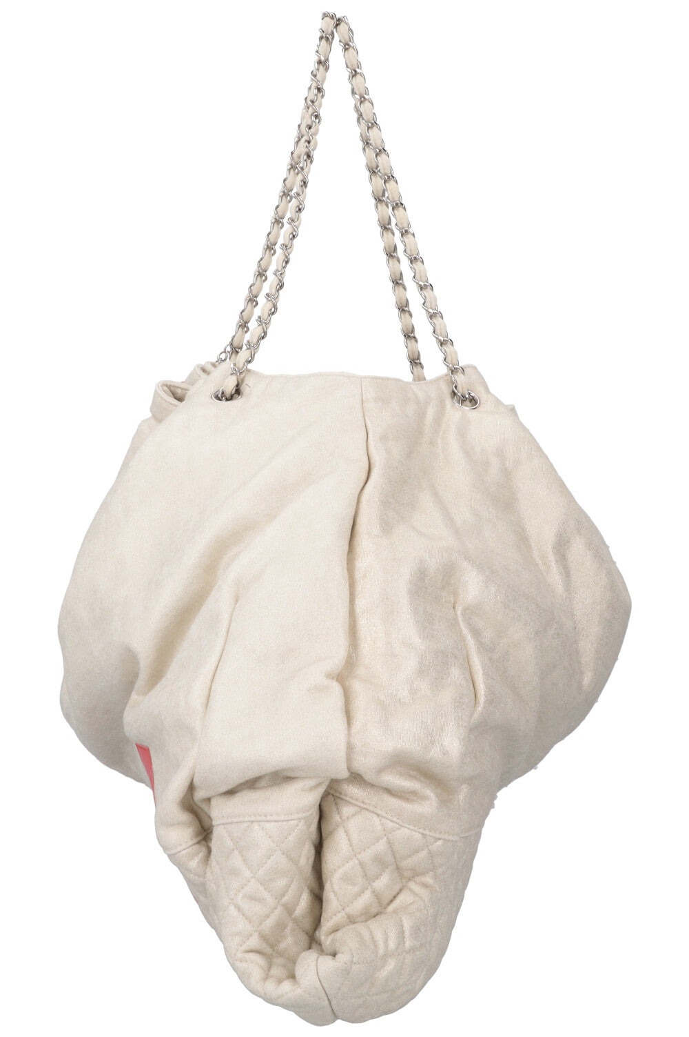 CHANEL LA Tote Bag Gold Red