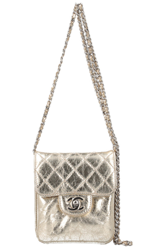 CHANEL Square Crossbody WOC Gold