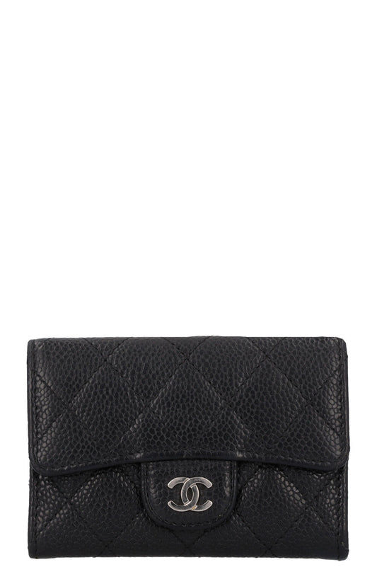 CHANEL Classic Wallet Caviar Black