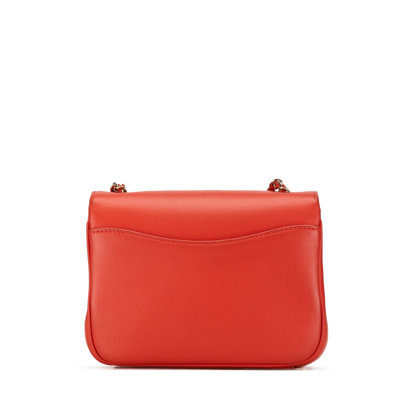 Red Chanel Lambskin CC Mania Flap Crossbody Bag