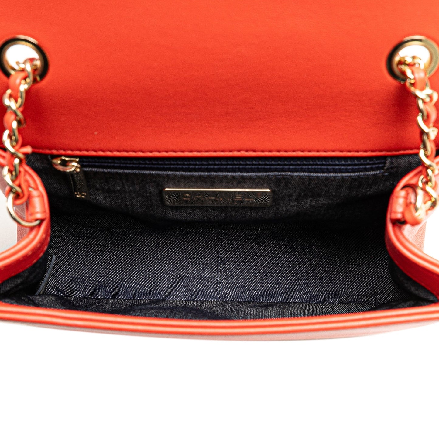Red Chanel Lambskin CC Mania Flap Crossbody Bag