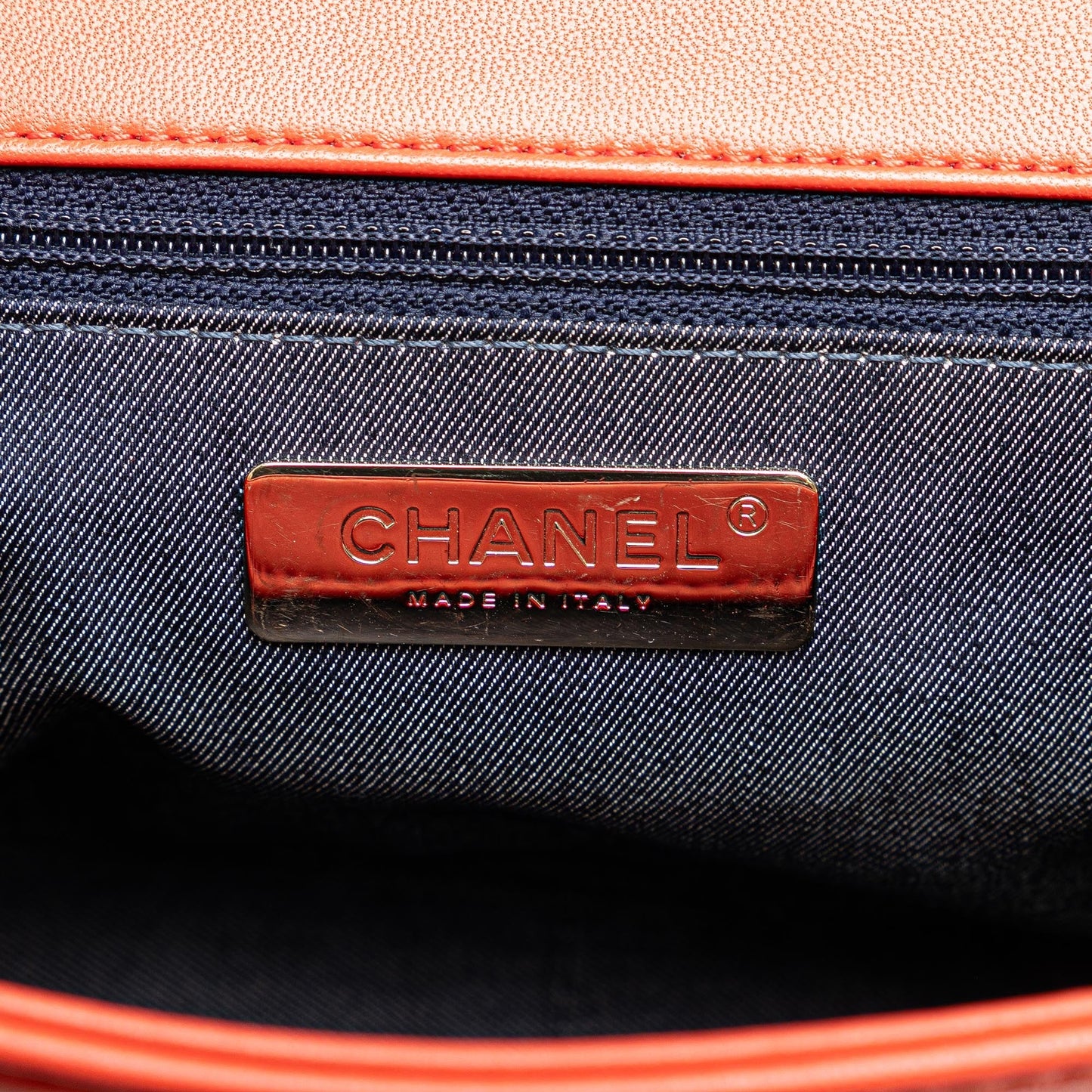 Red Chanel Lambskin CC Mania Flap Crossbody Bag