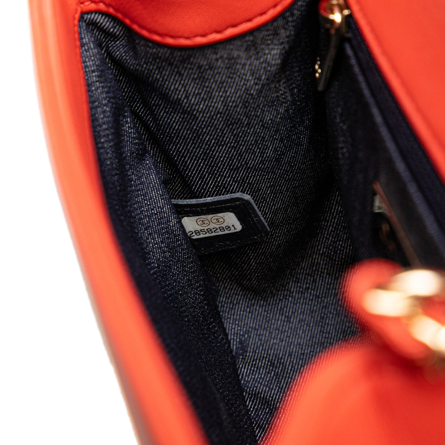 Red Chanel Lambskin CC Mania Flap Crossbody Bag
