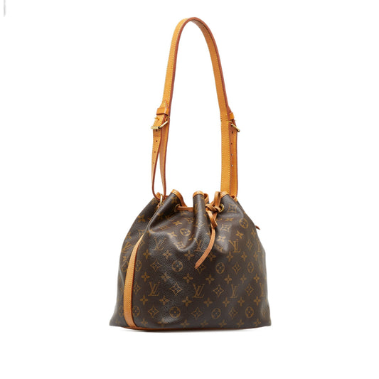LOUIS VUITTON Monogram Petit Noe Bucket Bag