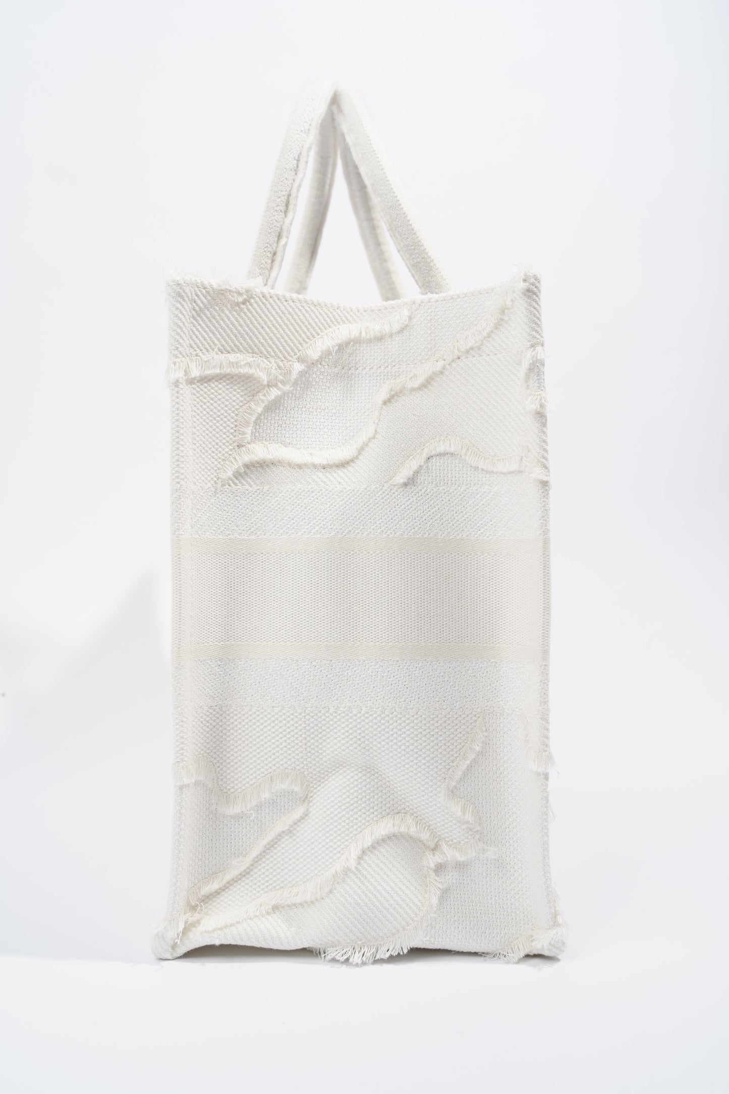 Christian Dior Book Tote Cream Canvas Medium