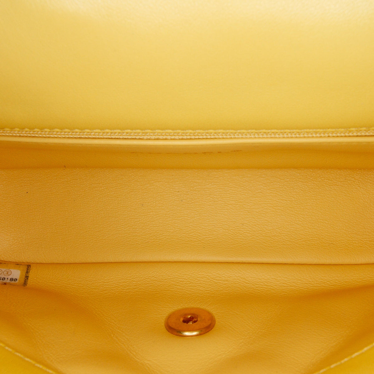 Yellow Chanel Quilted Lambskin Chain Is More Flap Satchel