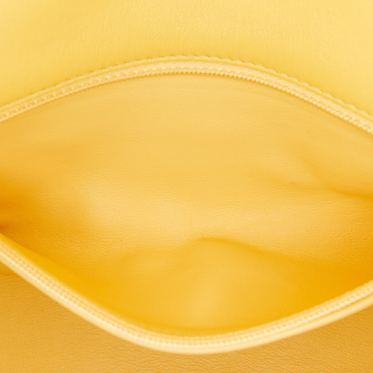 Yellow Chanel Quilted Lambskin Chain Is More Flap Satchel