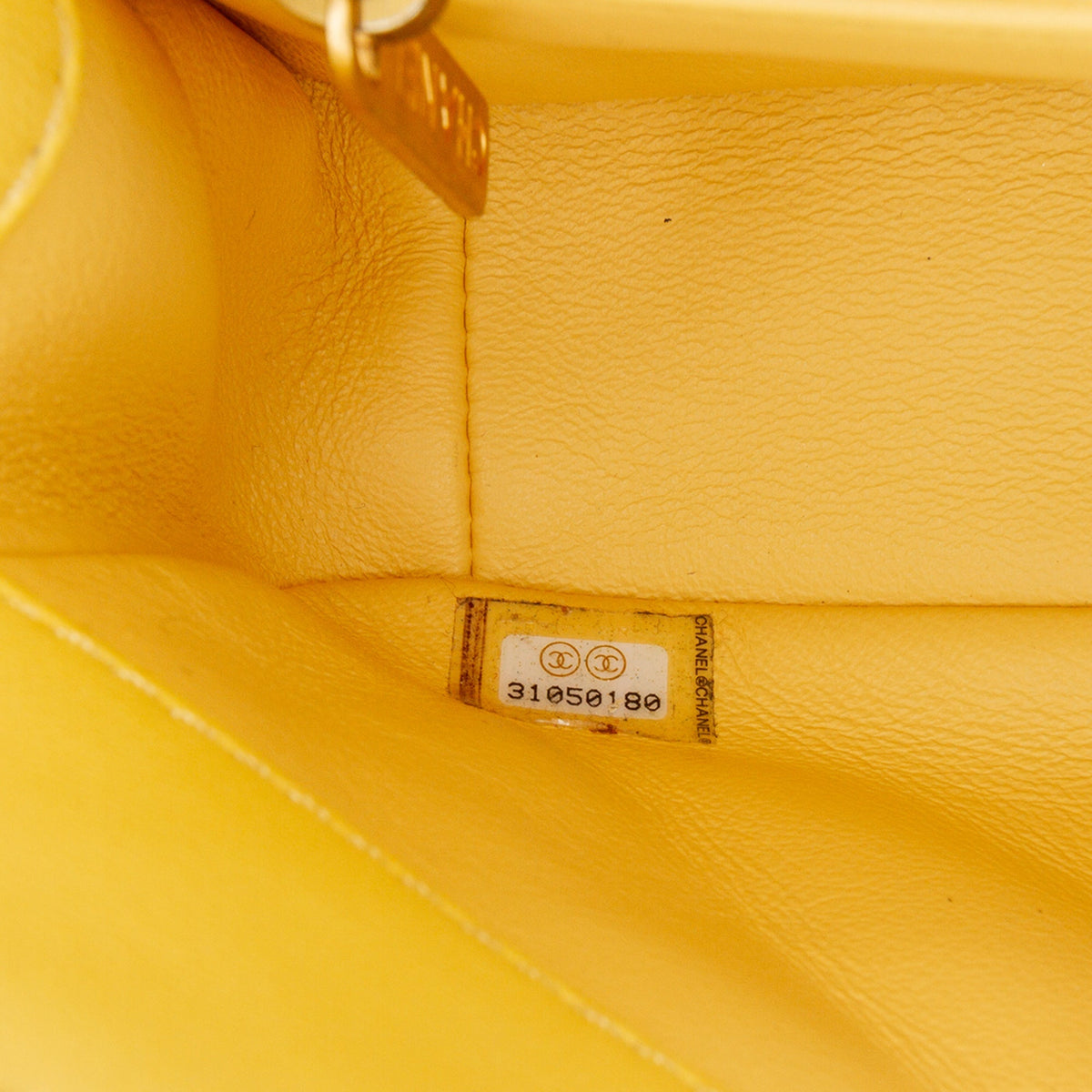 Yellow Chanel Quilted Lambskin Chain Is More Flap Satchel