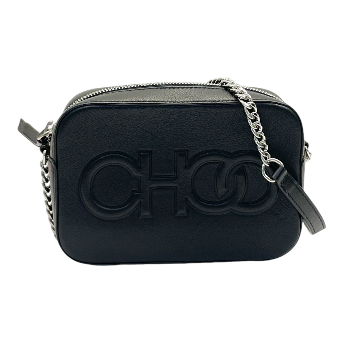 Jimmy Choo Balti Embossed Leather Camera Bag