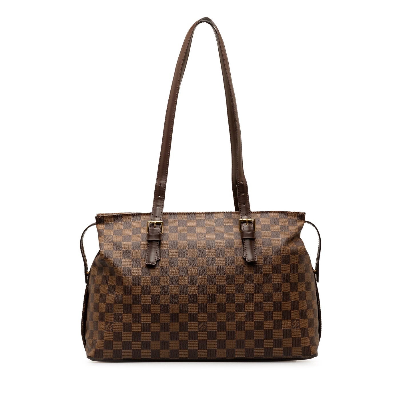 Brown Louis Vuitton Damier Ebene Chelsea Shoulder Bag