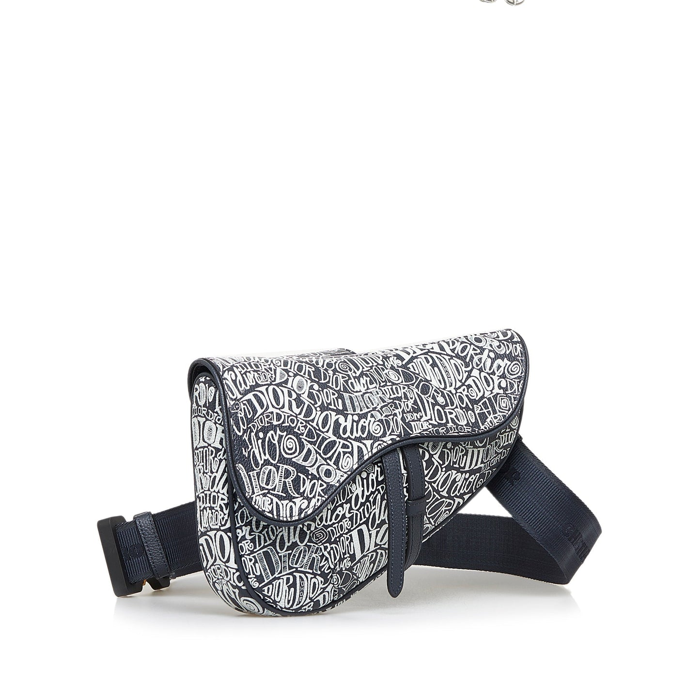 DIOR x Stussy Printed Saddle Crossbody Bag