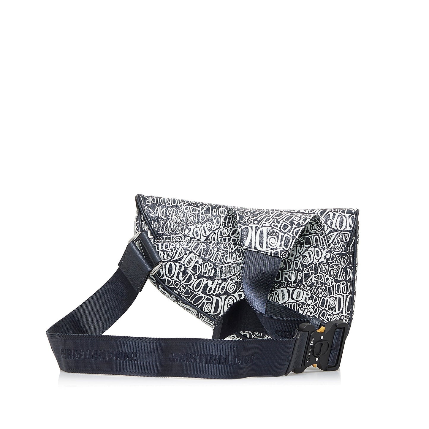 DIOR x Stussy Printed Saddle Crossbody Bag