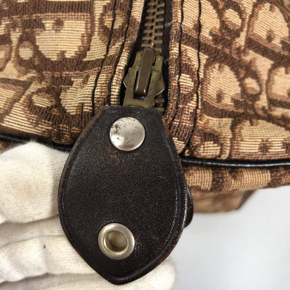 Oblique Canvas Boston Bag