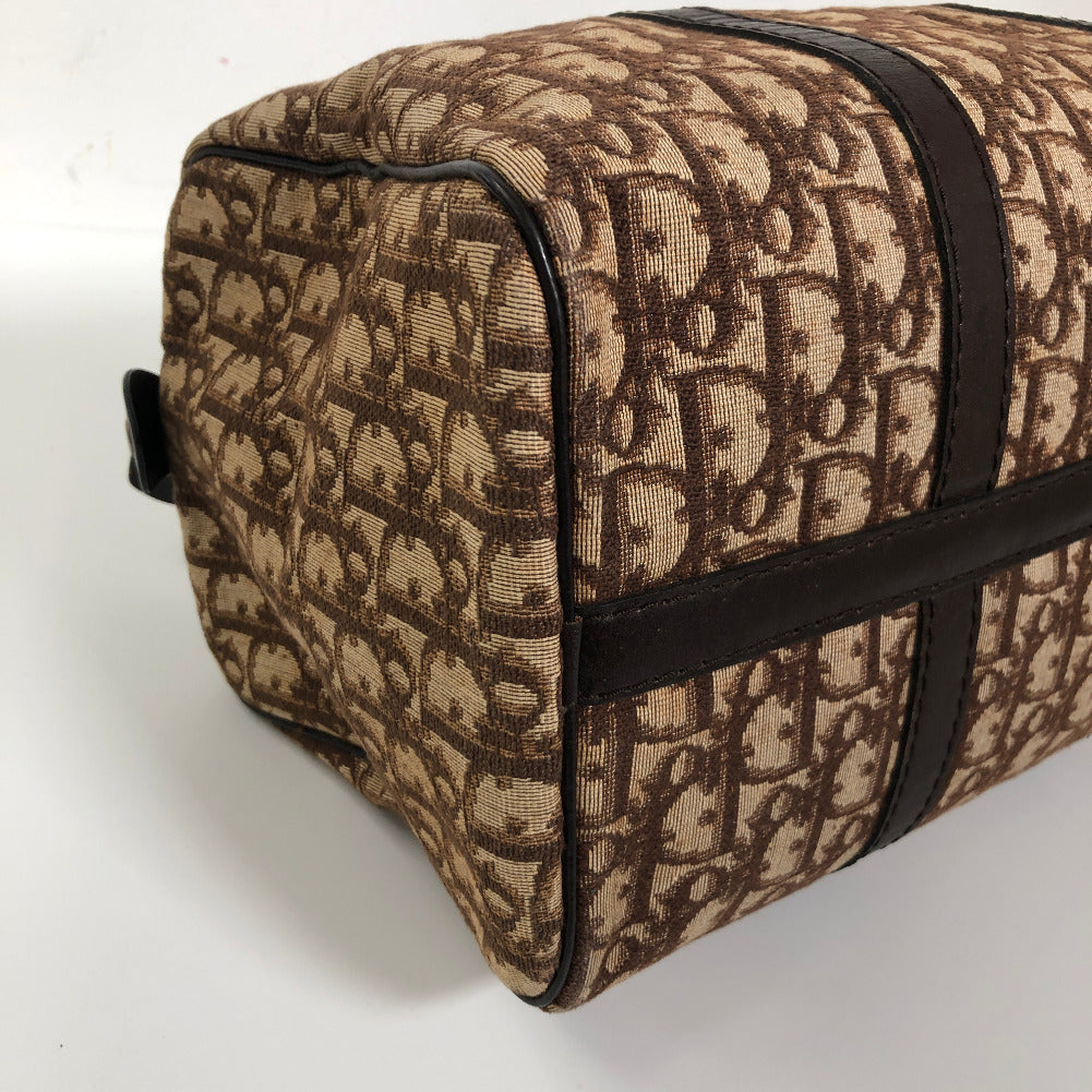 Oblique Canvas Boston Bag