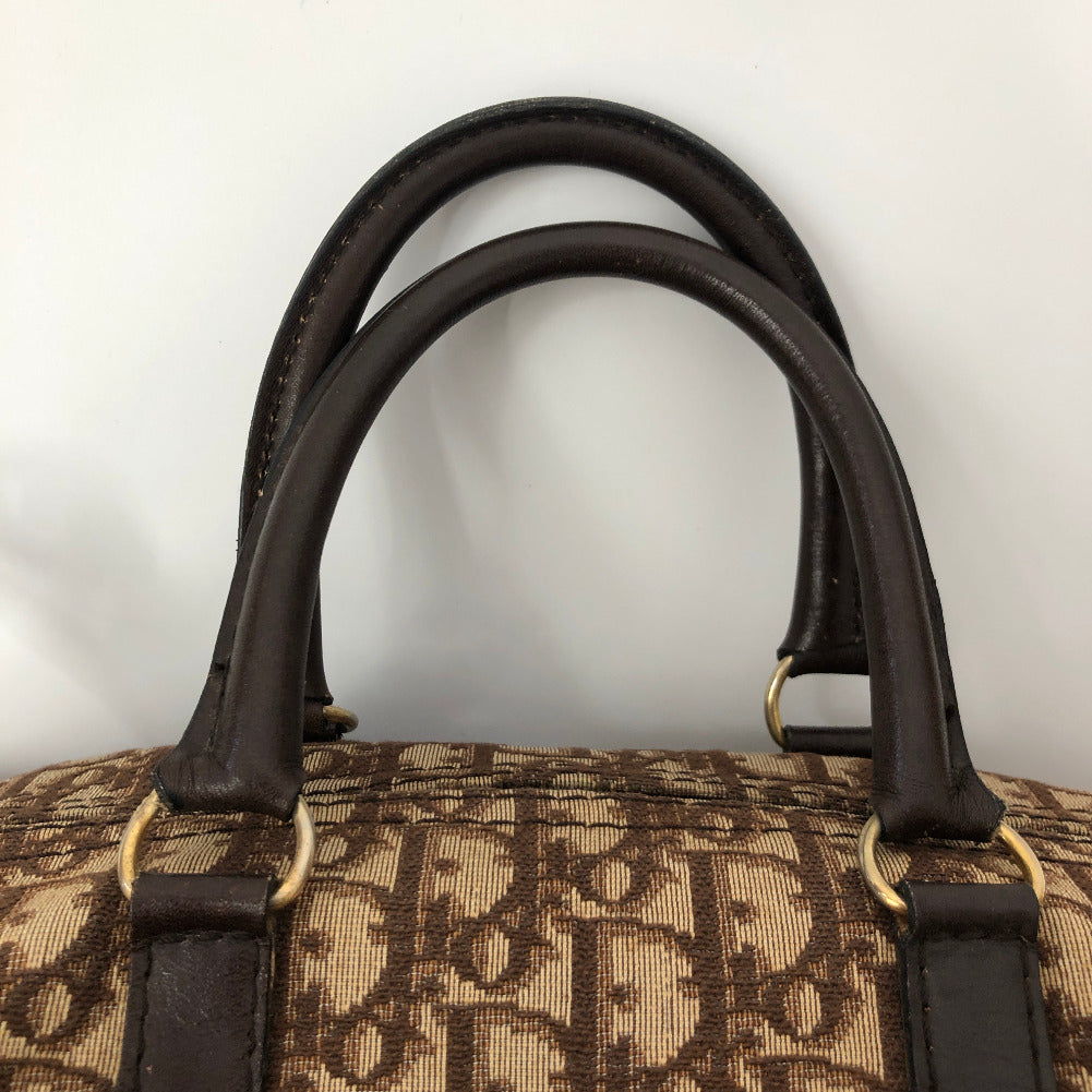 Oblique Canvas Boston Bag