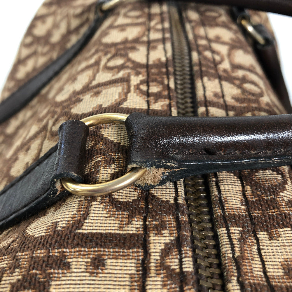 Oblique Canvas Boston Bag