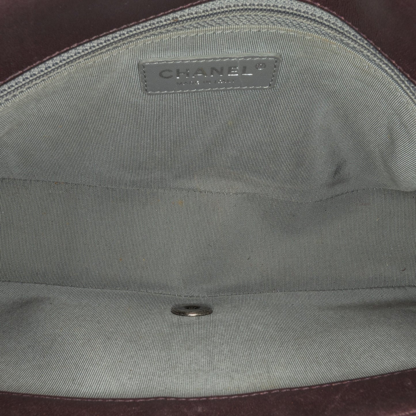 Purple Chanel Medium Patent Coco Boy Flap Shoulder Bag