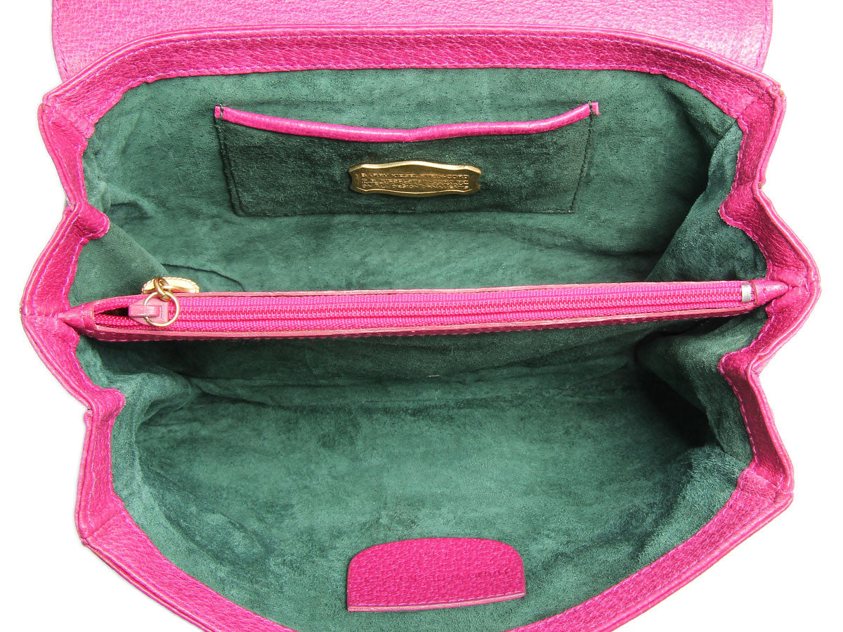 Kieselstein-Cord Pink Alligator Head Trophy Bag