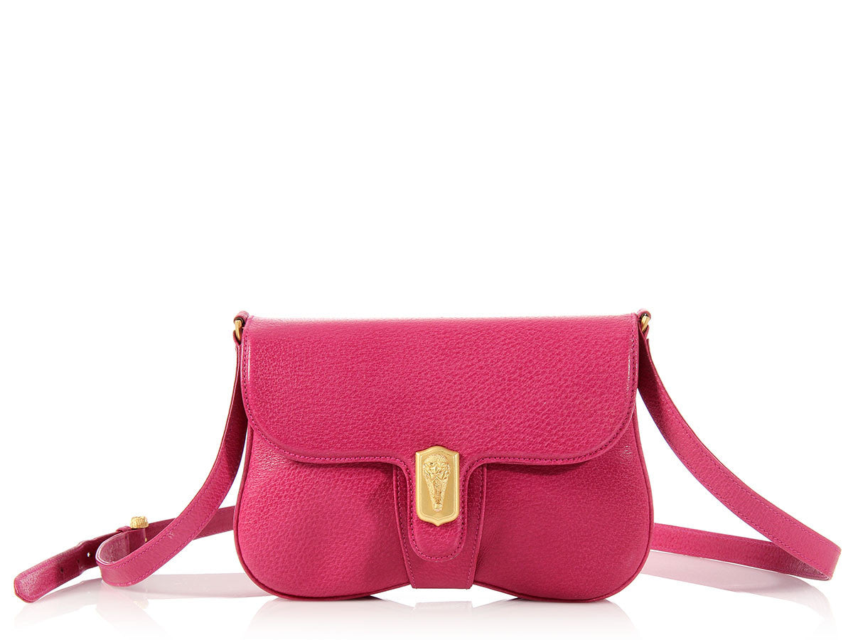 Kieselstein-Cord Pink Alligator Head Trophy Bag