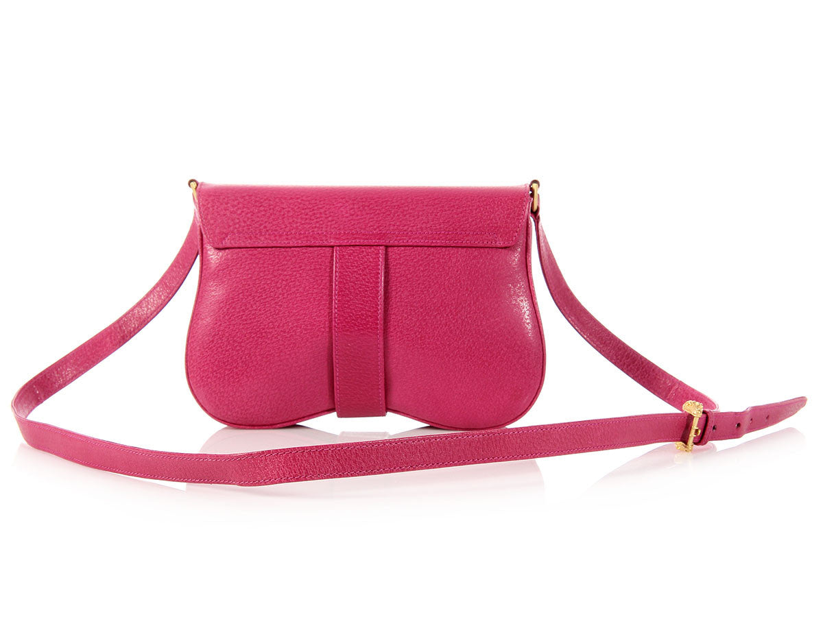 Kieselstein-Cord Pink Alligator Head Trophy Bag