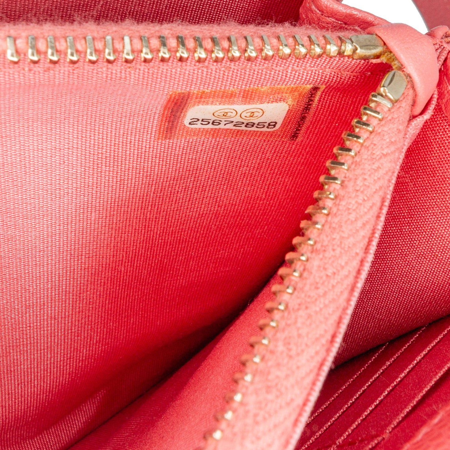 Pink Chanel Quilted Caviar Golden Class Wallet On Chain Crossbody Bag