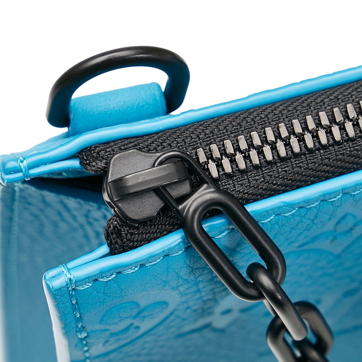 Louis Vuitton Sac Plat Blue Monogram Taurillon