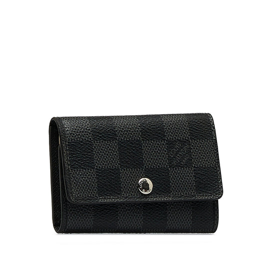 LOUIS VUITTON Damier Graphite 6 Key Holder