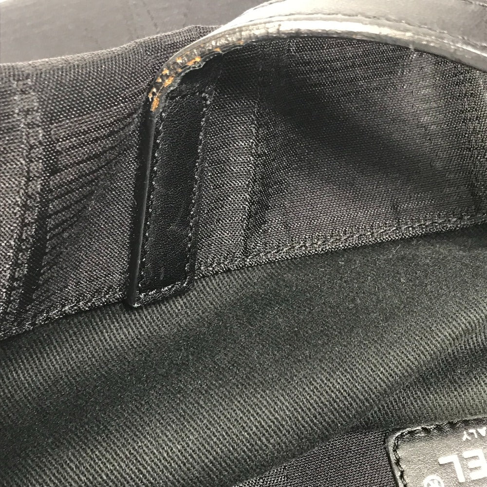 CHANEL Tote Bag A15991 Nylon / leather black CC COCO Mark New Travel Line MM Women Used